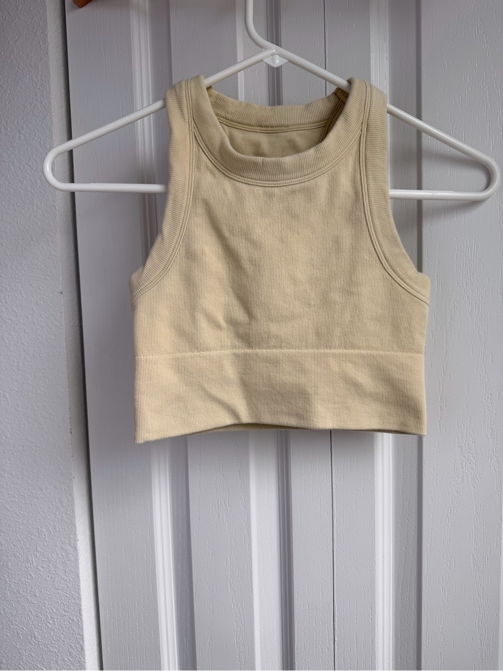 ALO Yoga Modal Pale Yellow Sports Bra